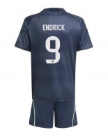 Real Madrid Endrick #9 Venkovní dres pro děti 2025-26 Krátký Rukáv (+ trenýrky)